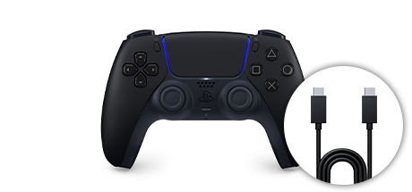 듀얼센스 무선 컨트롤러 미드나이트 블랙 + PC용 USB 케이블