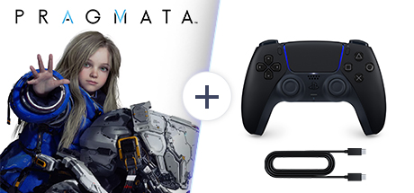 듀얼센스 무선 컨트롤러 미드나이트 블랙 + PC용 USB 케이블 + 프래그마타